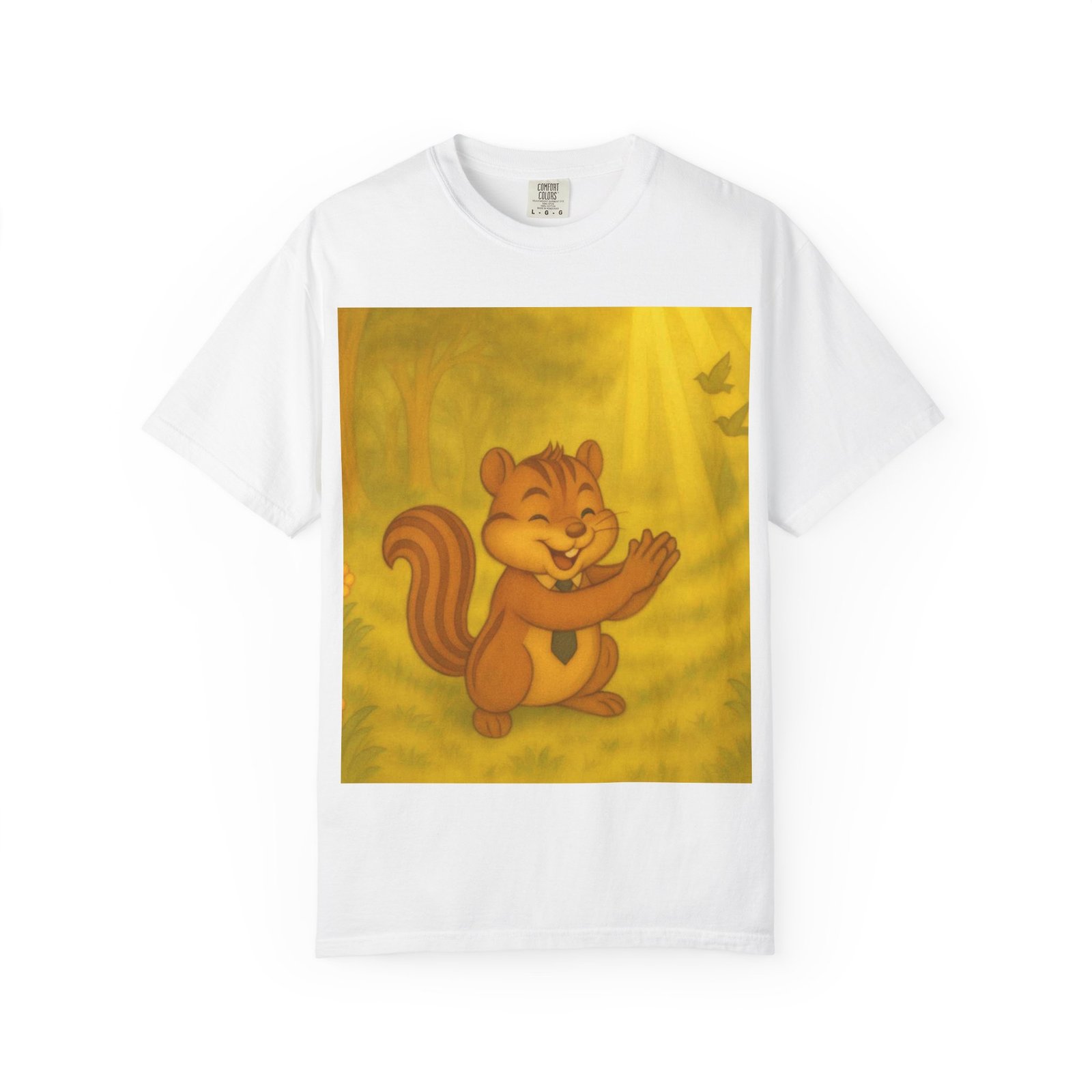 Cute Chipmunk Forest T-Shirt — Vintage Cartoon Woodland Tee - Image 5