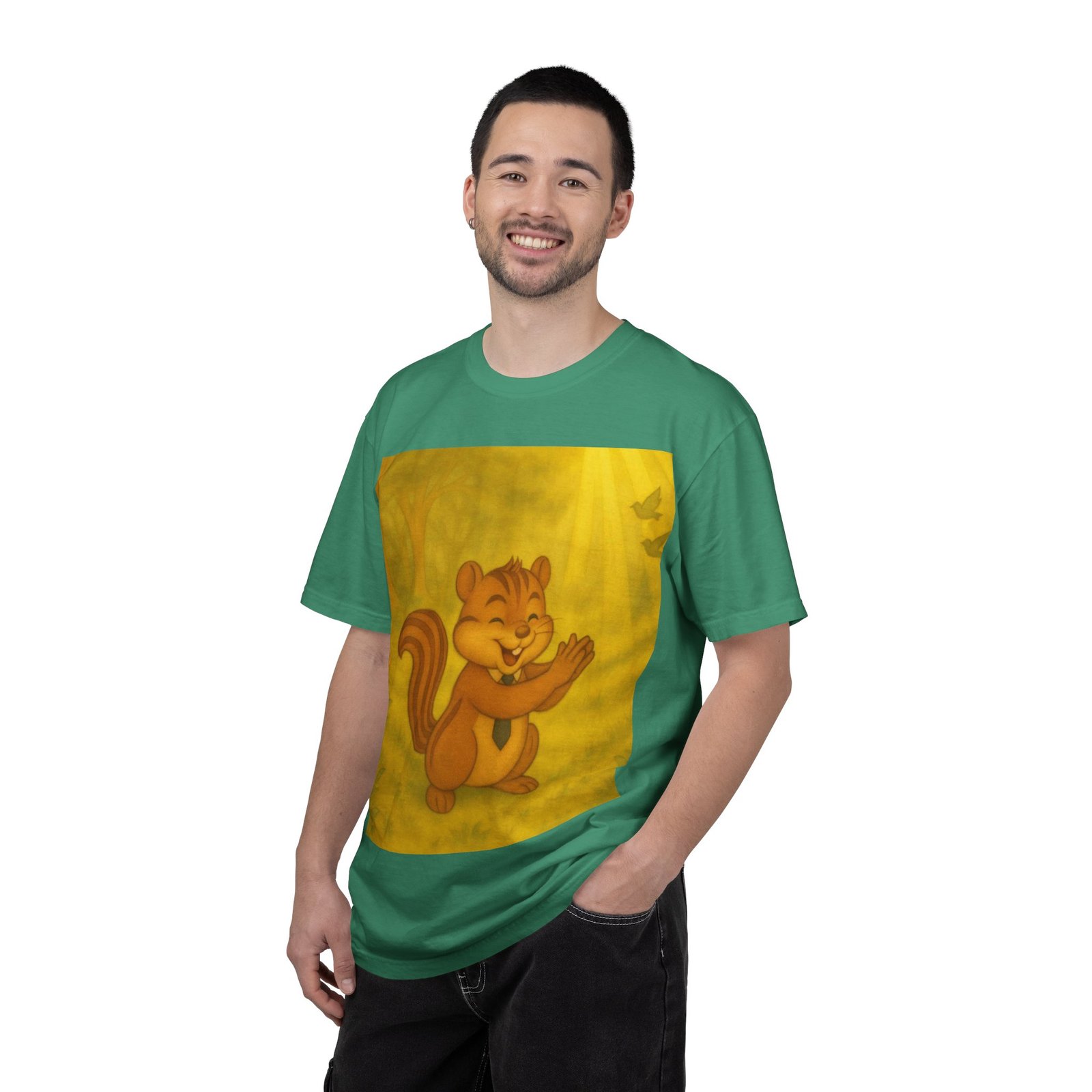 Cute Chipmunk Forest T-Shirt — Vintage Cartoon Woodland Tee - Image 20