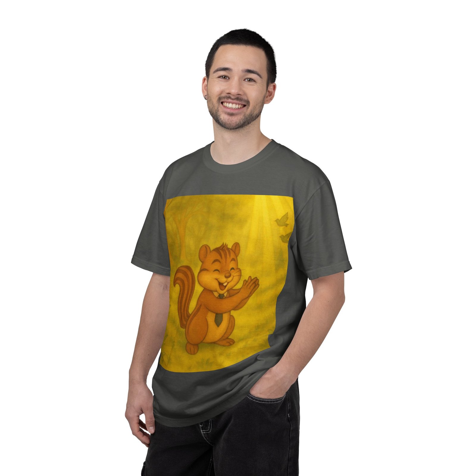 Cute Chipmunk Forest T-Shirt — Vintage Cartoon Woodland Tee - Image 16