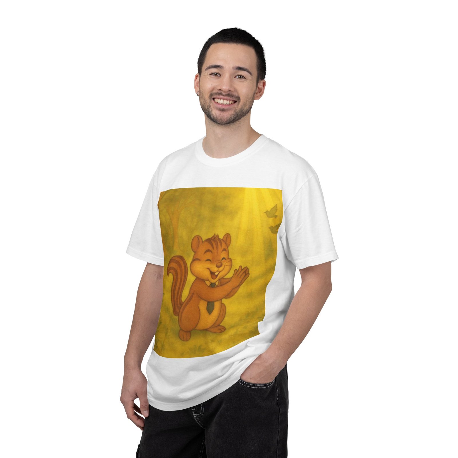 Cute Chipmunk Forest T-Shirt — Vintage Cartoon Woodland Tee - Image 8