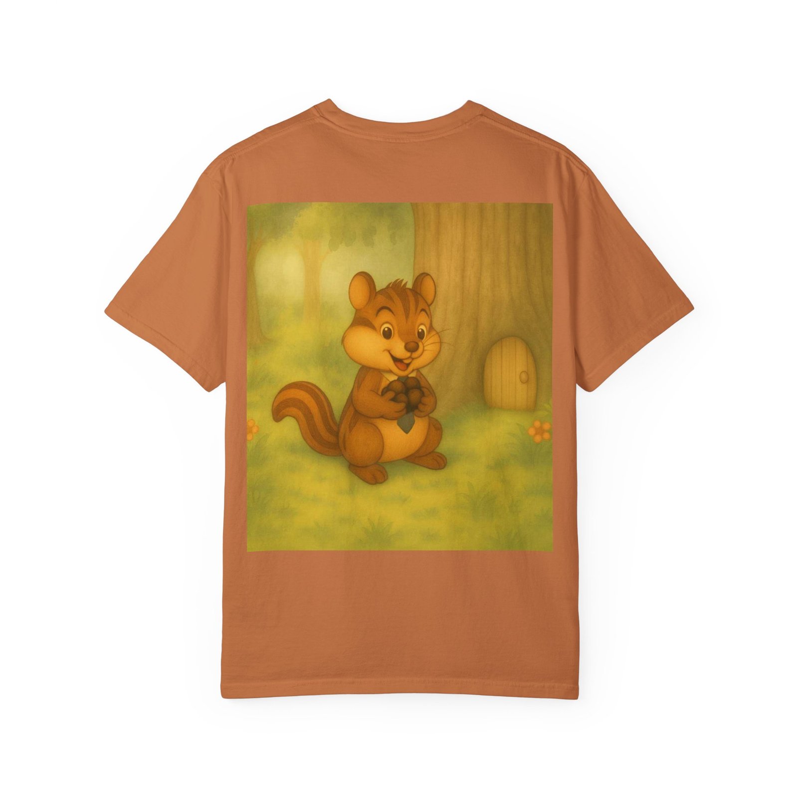Cute Chipmunk Forest T-Shirt — Vintage Cartoon Woodland Tee - Image 3