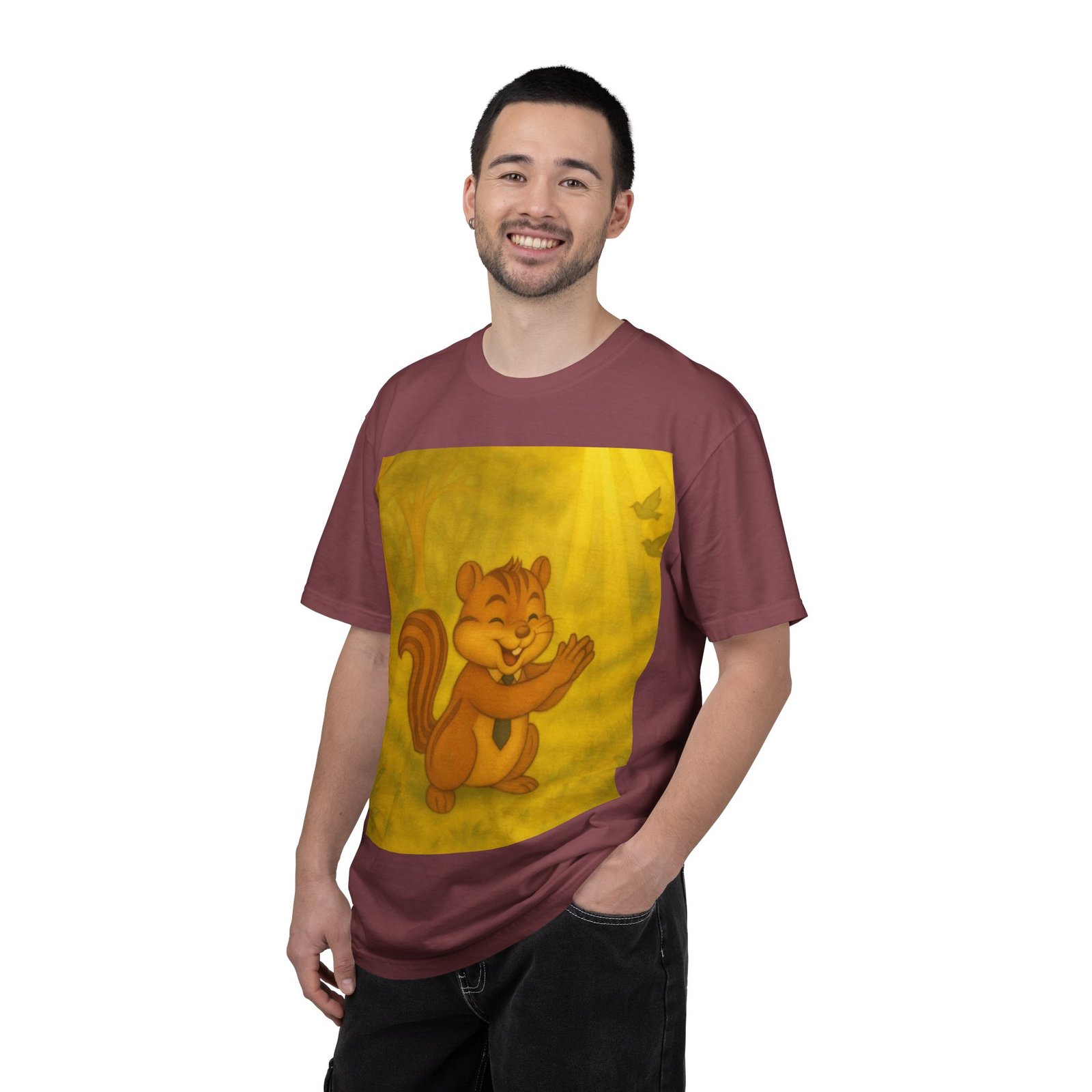 Cute Chipmunk Forest T-Shirt — Vintage Cartoon Woodland Tee - Image 28