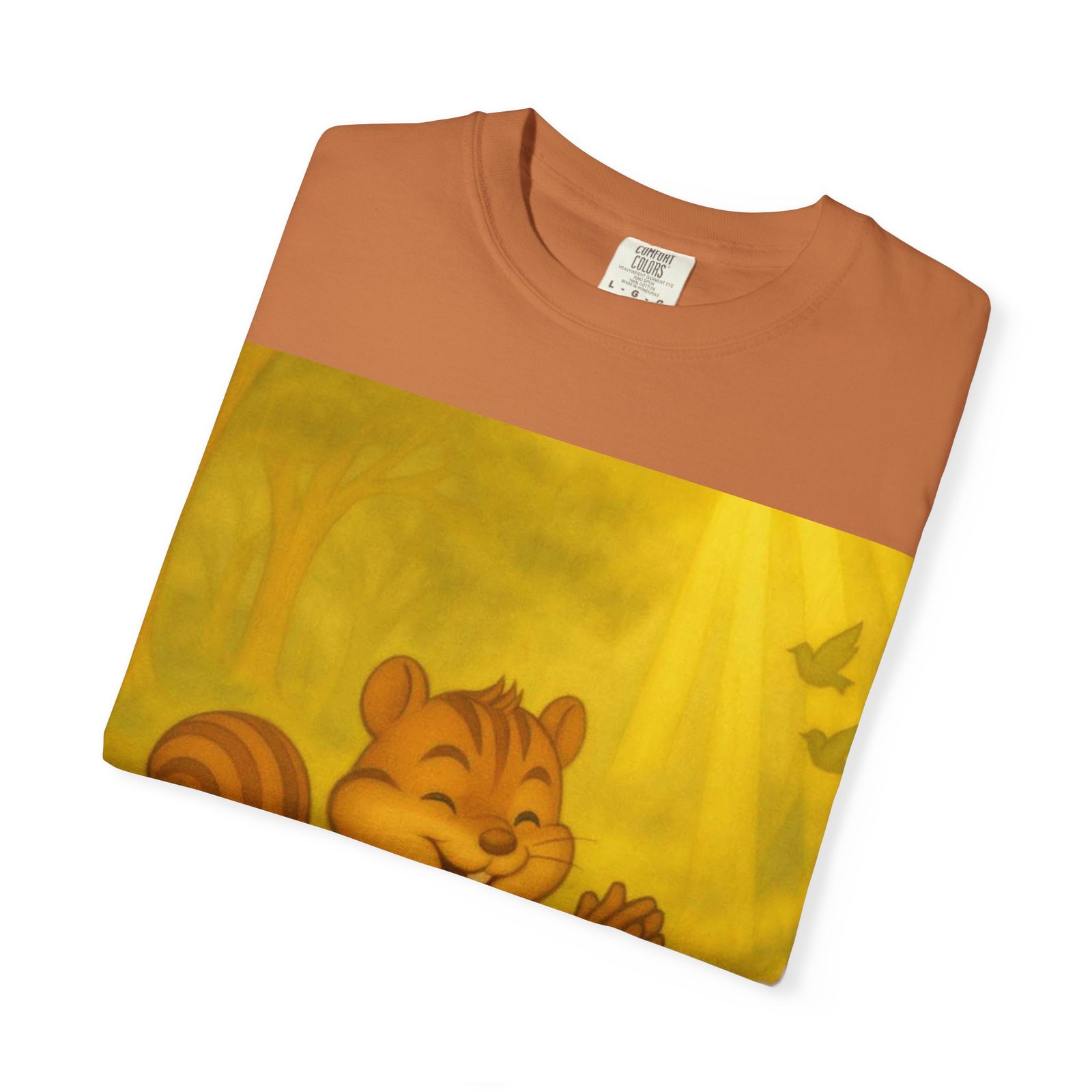 Cute Chipmunk Forest T-Shirt — Vintage Cartoon Woodland Tee - Image 4